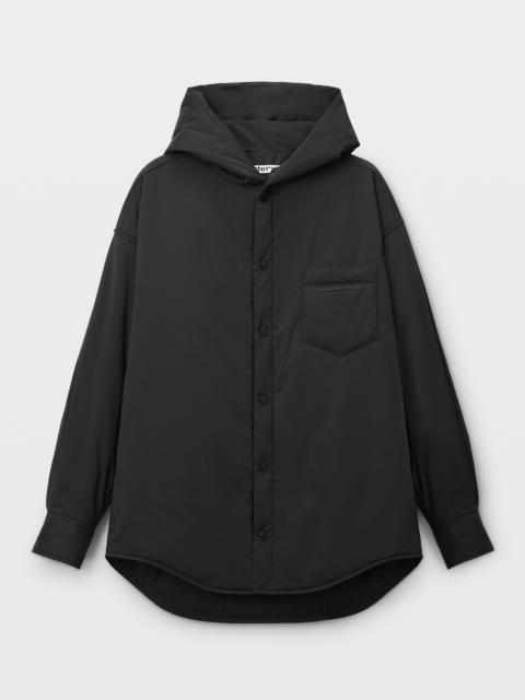 Alexander Wang HOODED LIGHTWEIGHT PUFFER SHIRT