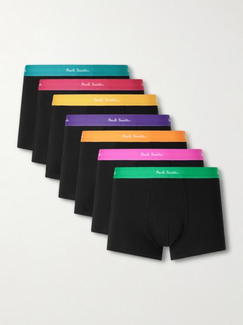 Paul Smith Seven-Pack Stretch Organic Cotton-Jersey Boxer Briefs
