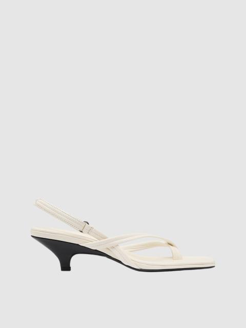 ST. AGNI Cross Detail Heel - Off White