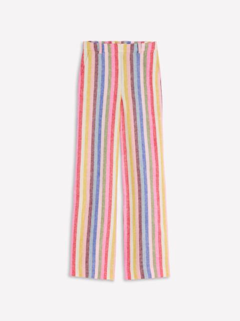 BODEN Belgravia Linen Pants-Multi Stripe