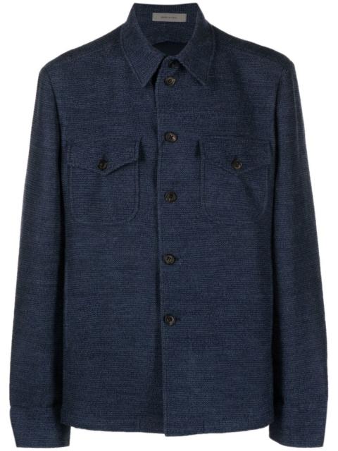 CORNELIANI jersey-knit long-sleeve shirt