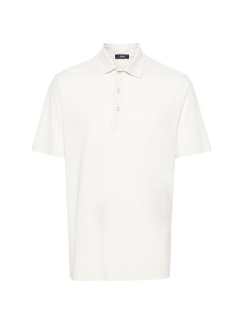 Herno lightweight cotton polo shirt