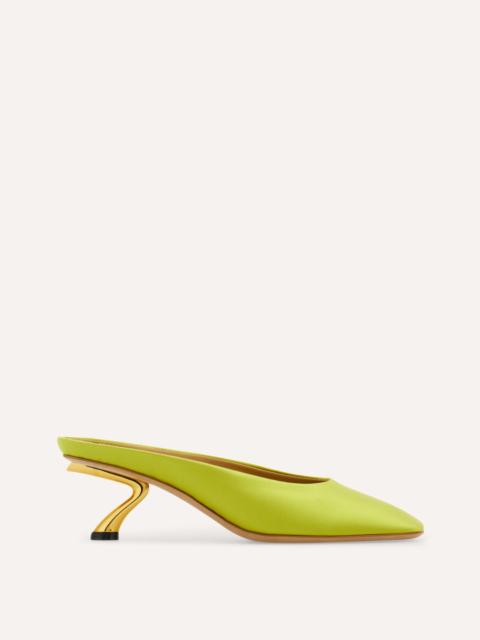 FERRAGAMO S-shaped heel mule