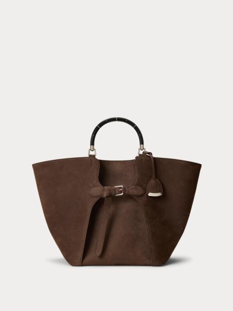 Ralph Lauren The Ralph Nubuck Pebbled Large Tote