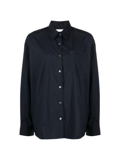 LOW CLASSIC logo-embroidered poplin shirt