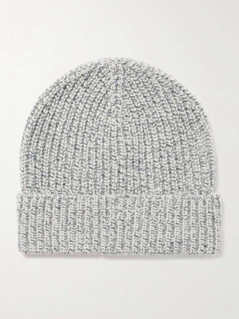 Brunello Cucinelli Brushed Ribbed-Knit Beanie