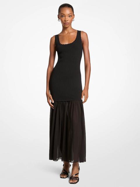 MICHAEL KORS Stretch Viscose Tank Dress