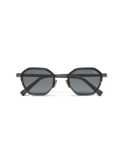 ZEGNA hexagon-frame sunglasses