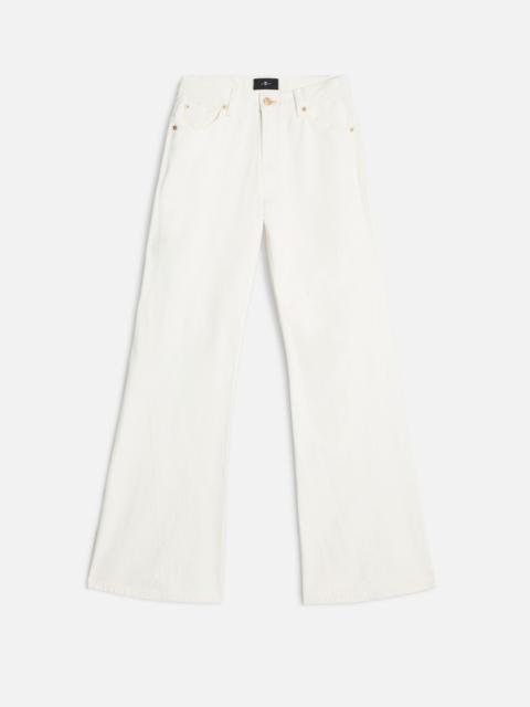 7 For All Mankind Slim Illusion Twisted Seam Spencer Flare in Milky Way