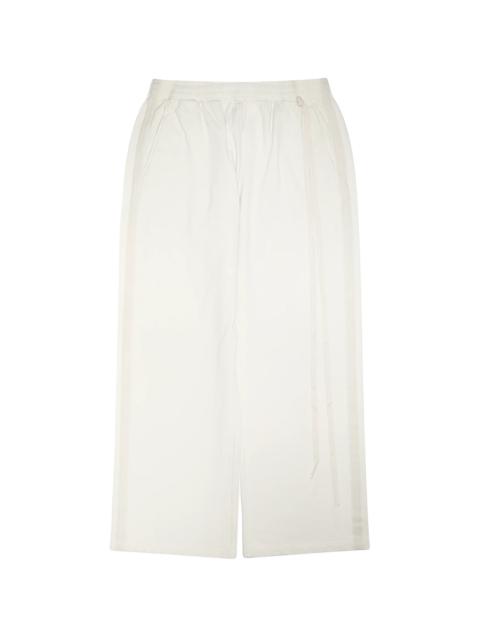 Ann Demeulemeester Boas Comfort Sweatpants With Herringbone Side Band "Ivory" ADR MBTM 0004
