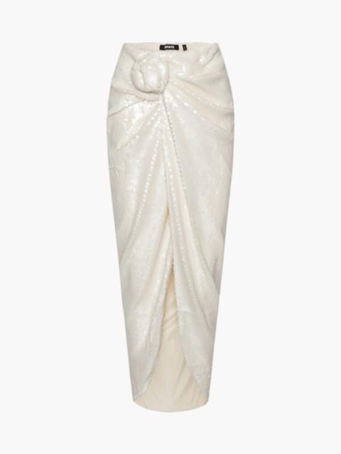 ROTATE SEQUINS KNOT SKIRT