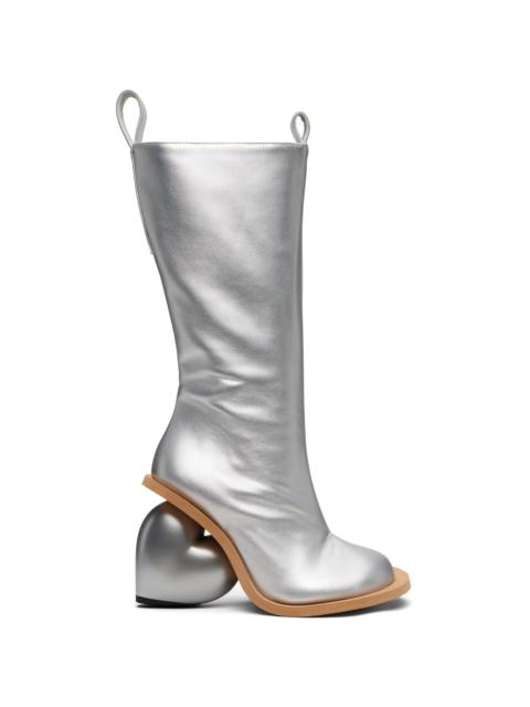 YUME YUME SSENSE Exclusive Silver Love Tall Boots