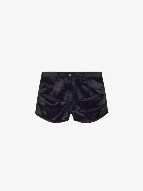 Givenchy SHORT PANTS IN RIPPED SATIN