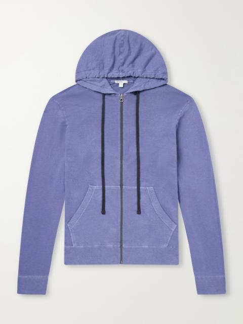 JAMES PERSE Supima Cotton-Jersey Zip-Up Hoodie