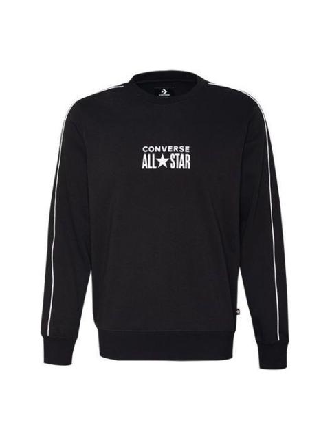 Converse All Star Track Crew Fleece Sweatshirt 'Black' 10018257-A01