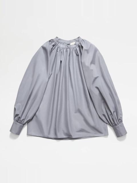 Tod's POPLIN BLOUSE - GREY