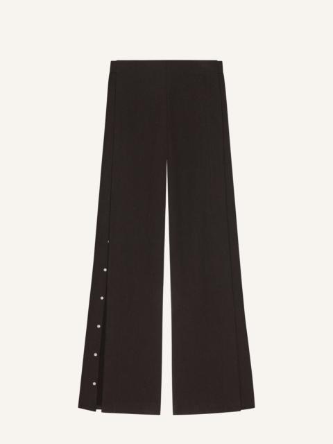 courrèges SNAP HEATHER TWILL STRAIGHT PANTS