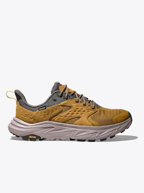 HOKA Men's Anacapa 2 Low GTX Shoes in Mustard Seed/Cement