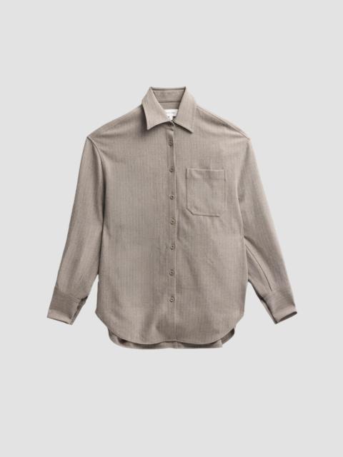 RONNY KOBO Women's Niall Striped Shirt - Grey Stripe