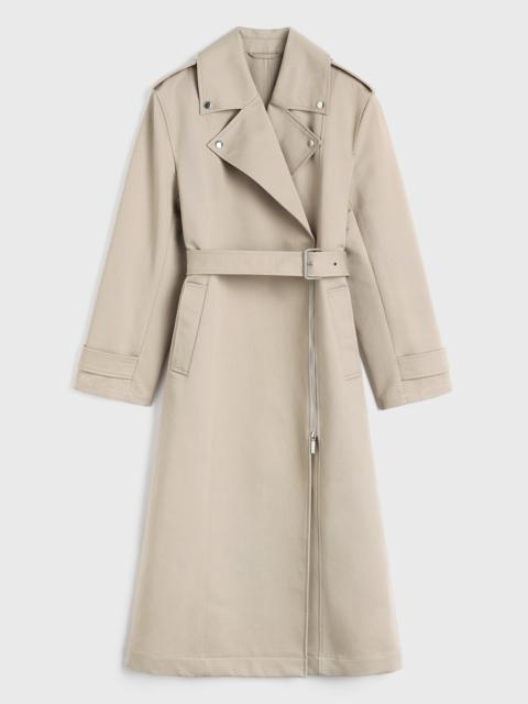 Cotton biker trench fawn
