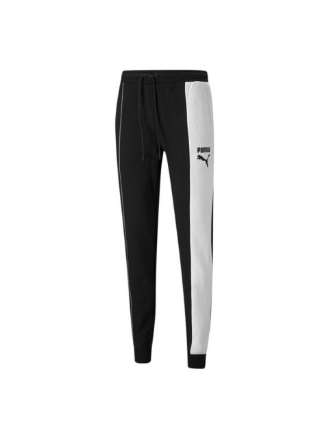 PUMA Kontrast Contrasting Colors Drawstring Casual Sports Long Pants Black 531311-01