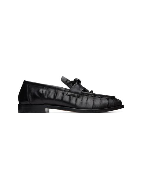 Bottega Veneta Black Astaire Loafers