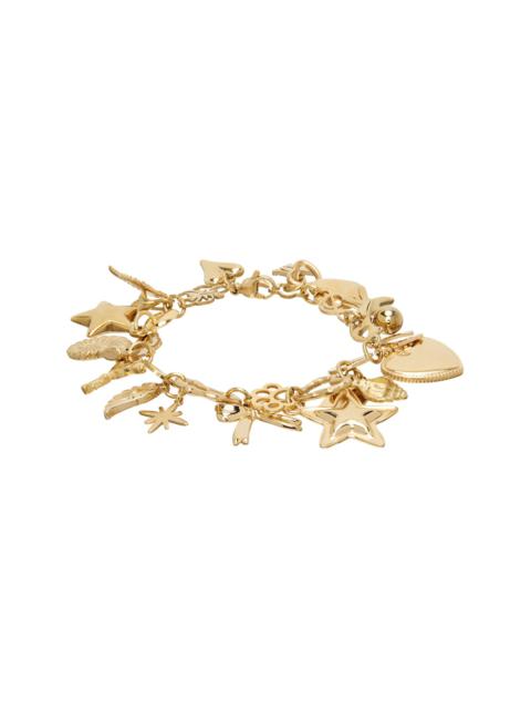 MARLAND BACKUS Gold Charm Bracelet