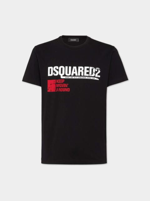 DSQUARED2 DSQUARED2 KEEP MOVING AROUND COOL FIT T-SHIRT