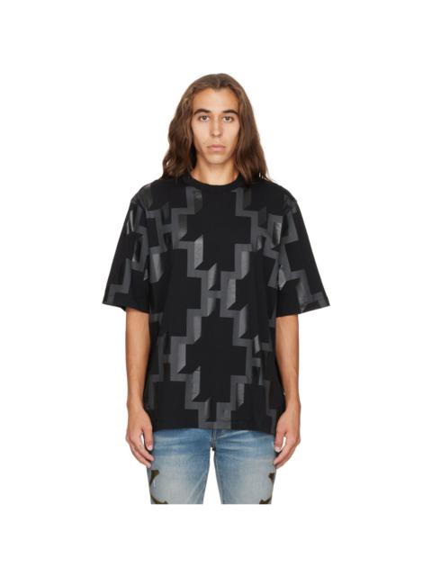 Marcelo Burlon County Of Milan Black All Over Cross Over T-Shirt