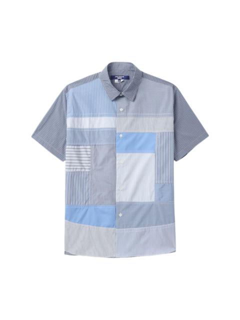 striped patchwork cotton shirt