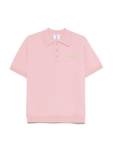 CASABLANCA double-face polo top