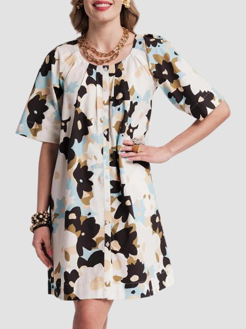 FRANCES VALENTINE Women's Virginia Printed Minidress - Blue Multi