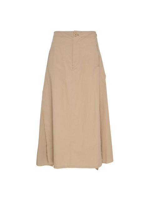 Y's Panel Flare Midi Skirt