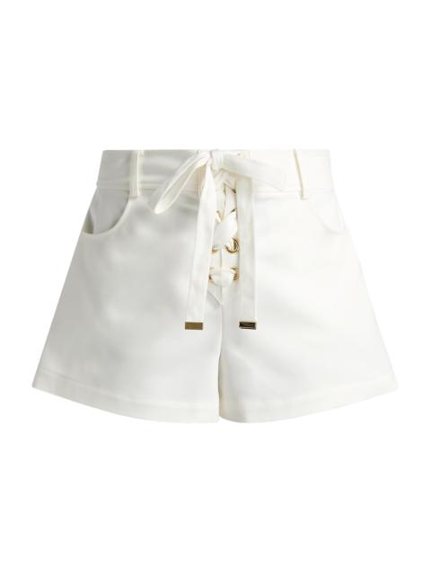 RAMY BROOK Women's Alba Cotton-Blend High-Waist Shorts - Ivory