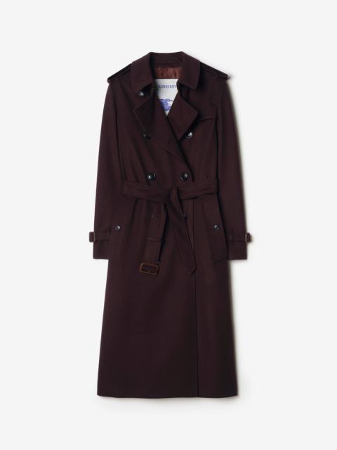 Burberry Long Cashmere Kensington Trench Coat