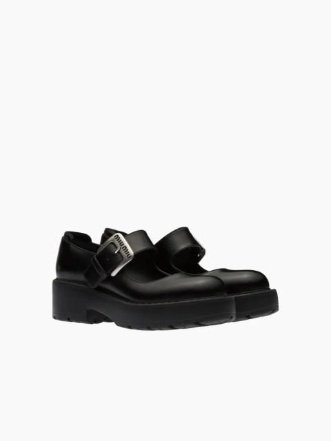 Miu Miu Leather Mary Jane shoes with buckle