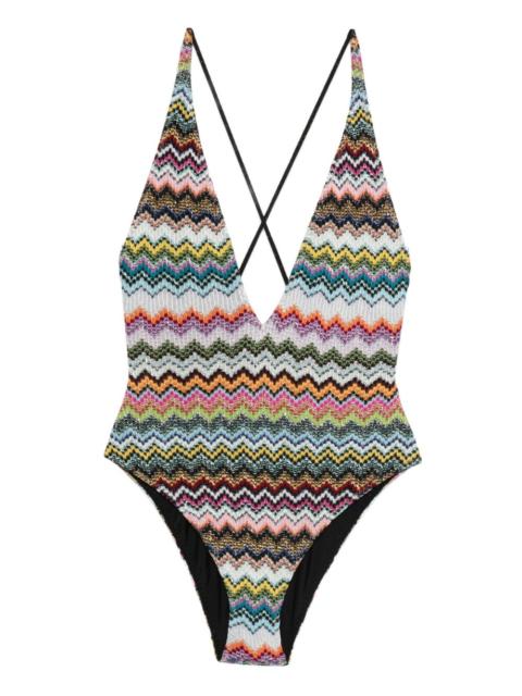 Missoni V-neck swimsuit