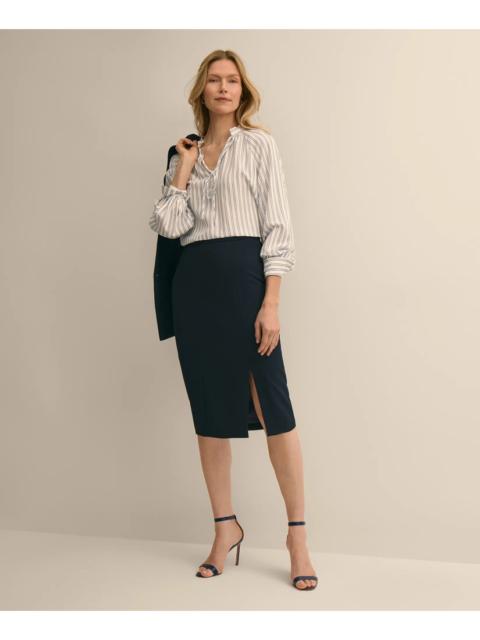 Brooks Brothers Crepe Pencil Skirt