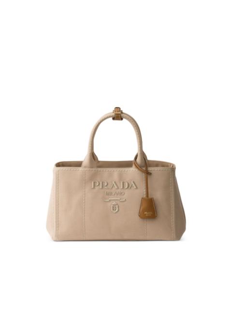 Prada Jardinière large cotton canvas handbag