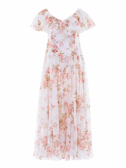 Needle & Thread Summer's Rose Georgette Ankle Gown