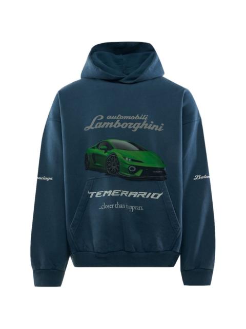 BALENCIAGA x Automobili Lamborghini graphic-print hoodie