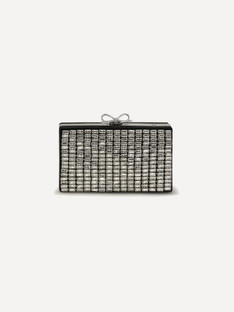 self-portrait Crystal chainmail Clutch