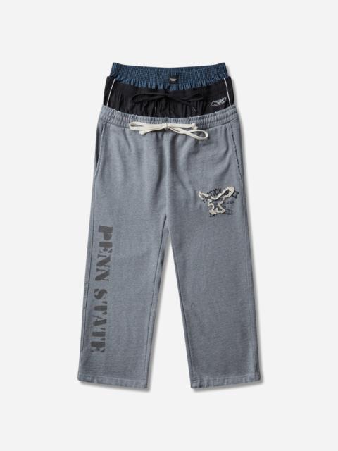 Protocol Index Men's Retro 3 Layered Sweatpants Melange Grey