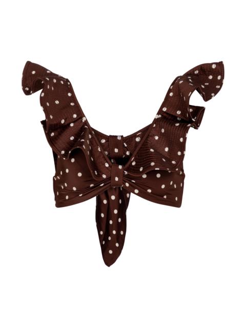 Johanna Ortiz Rolling Hills polka-dot bikini top
