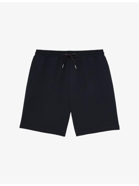REISS Renly Textured Drawstring-Waist Stretch-Woven Shorts