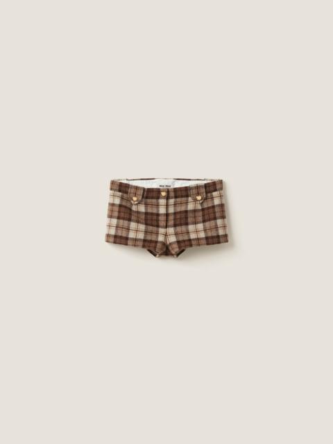 Miu Miu Checked shorts