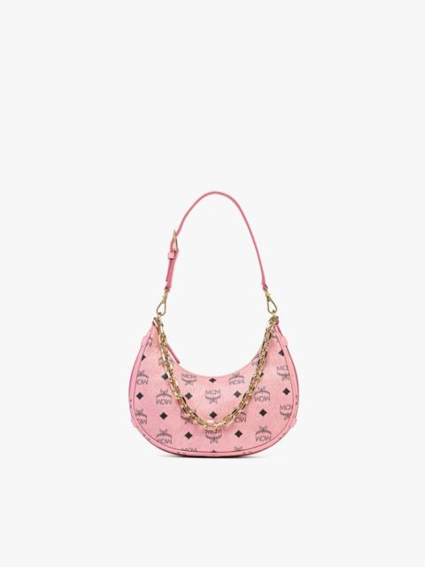 MCM Aren Crescent Hobo Bag in Visetos