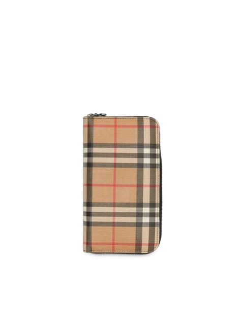 Burberry Vintage-Check zip-around wallet
