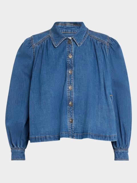 Cinq à Sept Lyla Denim Swing Jacket