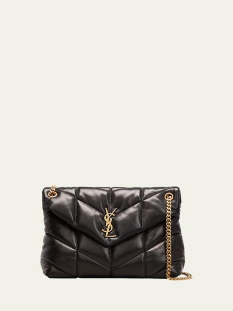 SAINT LAURENT Lou Puffer Medium YSL Shoulder Bag in Quilted Leather